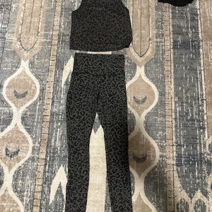 Athleta matching set Elation Ultra High Rise leggings + Elation crop tank